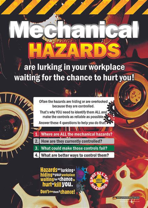 mechanical workshop safety posters